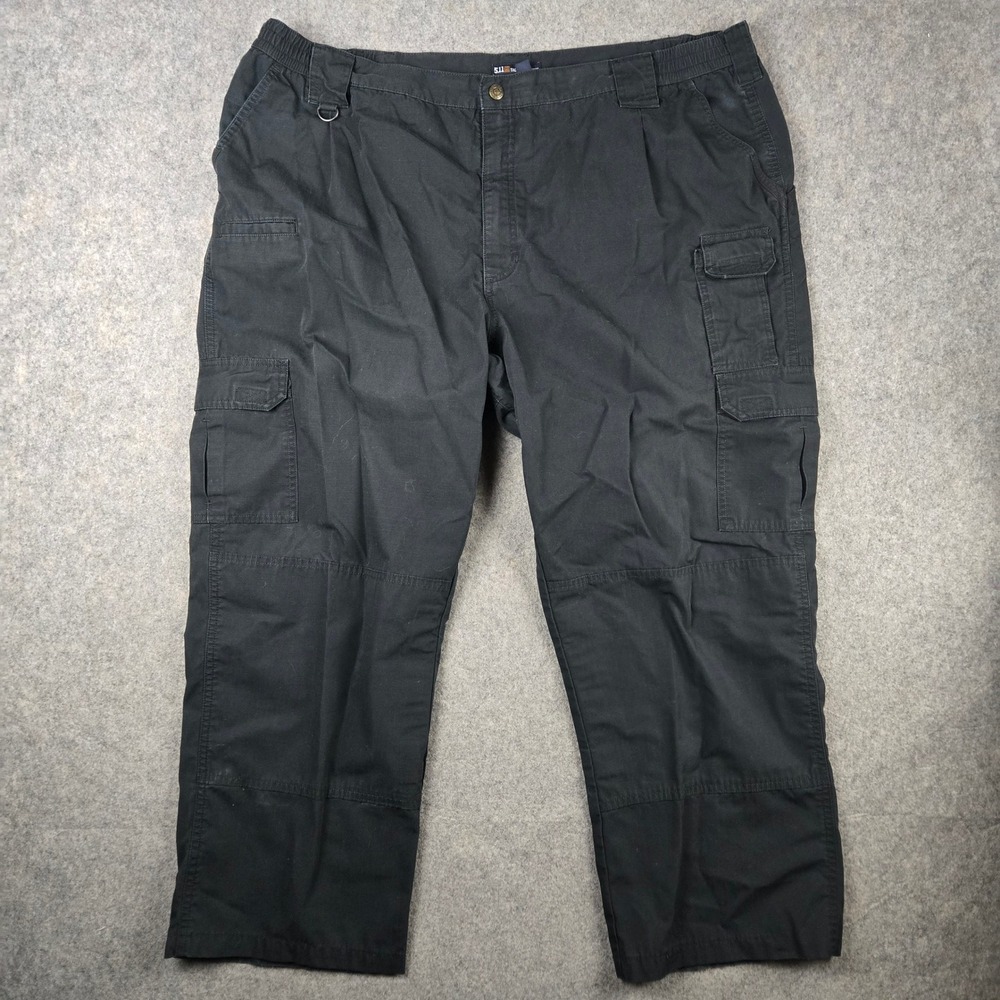 5.11 Tactical Cargo Pants Mens 46x29 Black Ripstop Workwear Gorpcore Outdoors